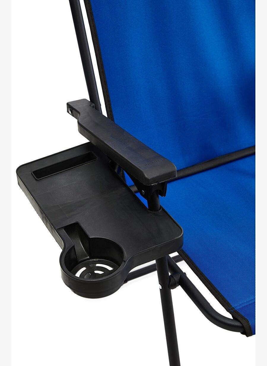 Natura 2 Adet Kamp Sandalyesi Katlanr Sandalye Dikdortgen Bardaklkl Mavi Katlanr Mdf Masa — Product image 4 of 8