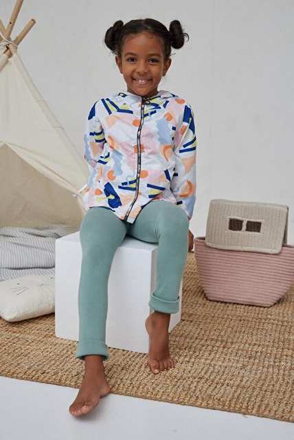 Children's Cotton Leggings Pants Green