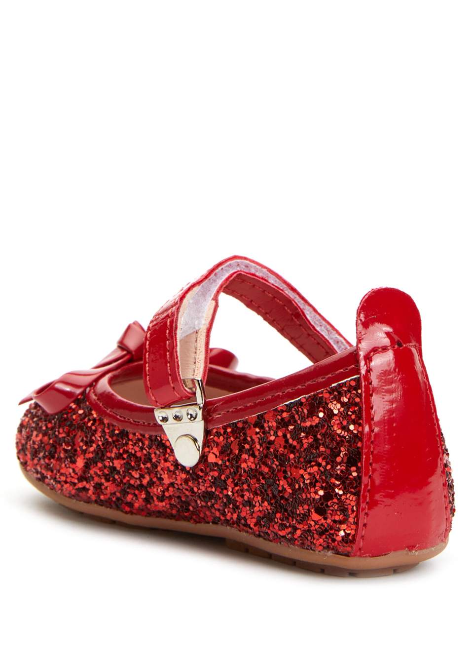 Red Glitter Girl Baby First Step Shoes — Product image 3 of 4