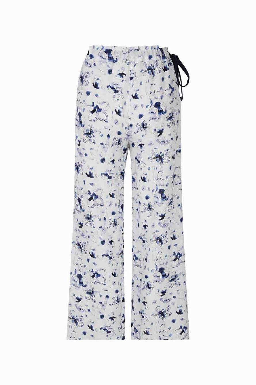 Waist Tie Patterned Women's Trousers Standard Color Y2212062_089 — Product image 4 of 4
