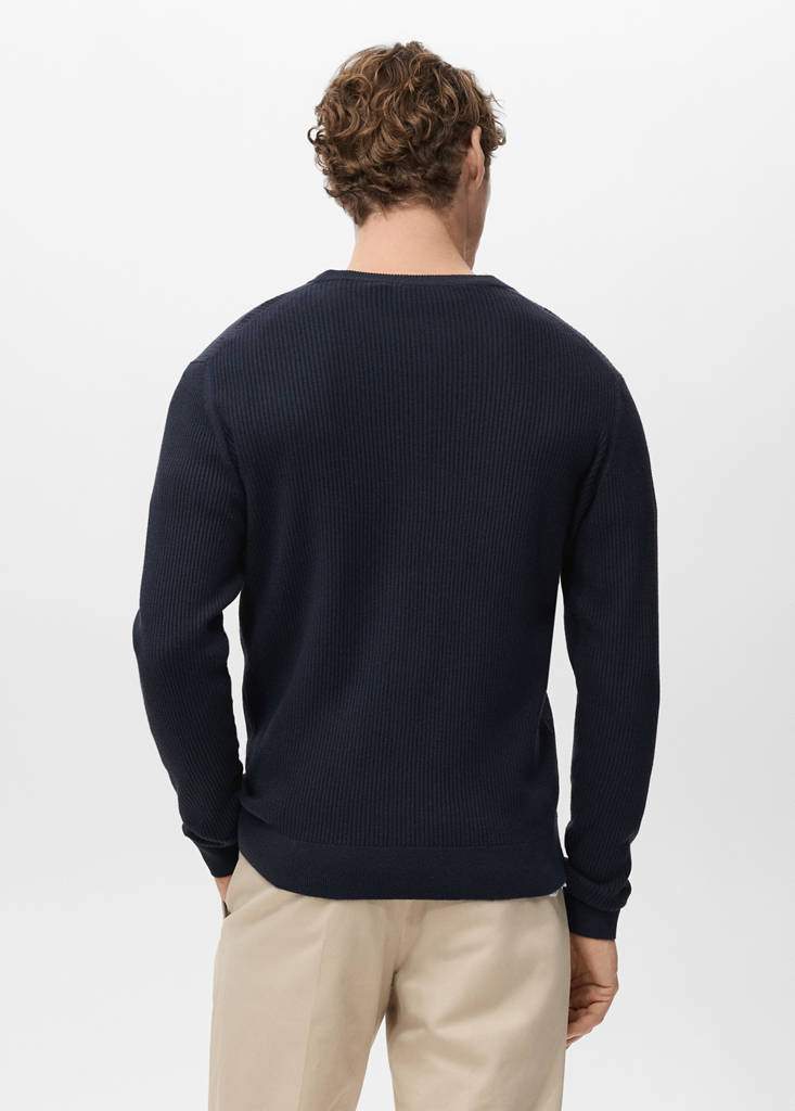 Fine rib-knit cotton sweater — Product image 8 of 30