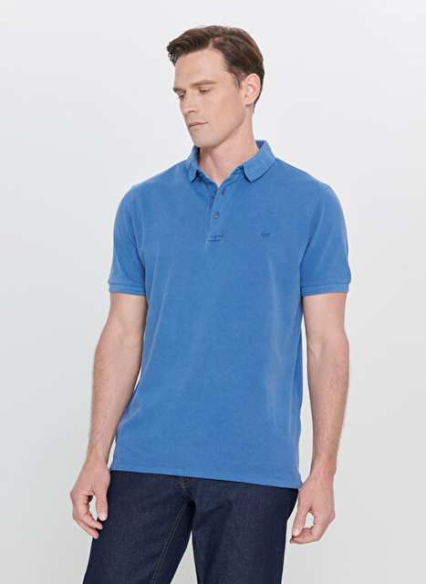 Altınyıldız Classics İndigo Erkek Polo T-Shirt 4A4823200066