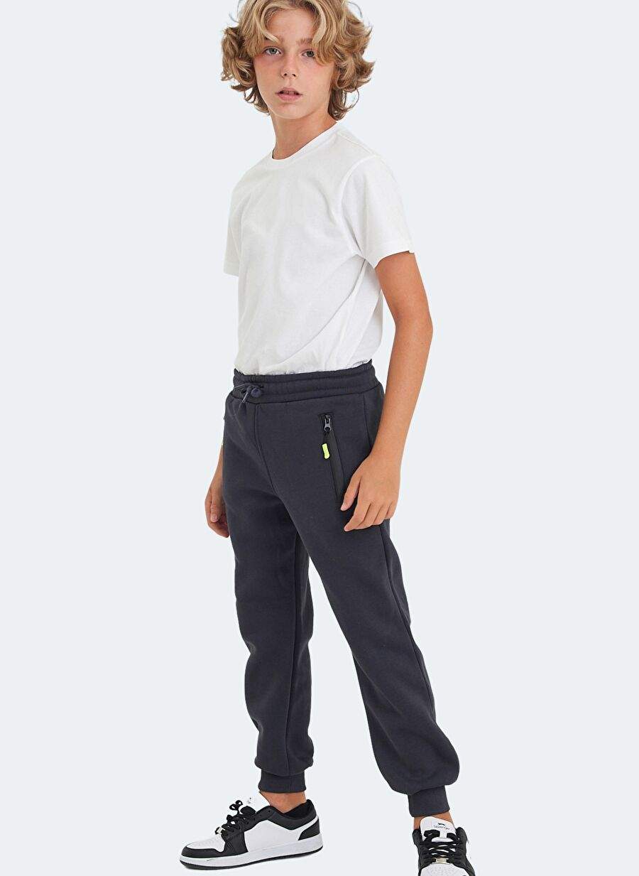 Slazenger Lamis Unisex Cocuk Esofman Alt Koyu Gri — صورة المنتج 6 من 7