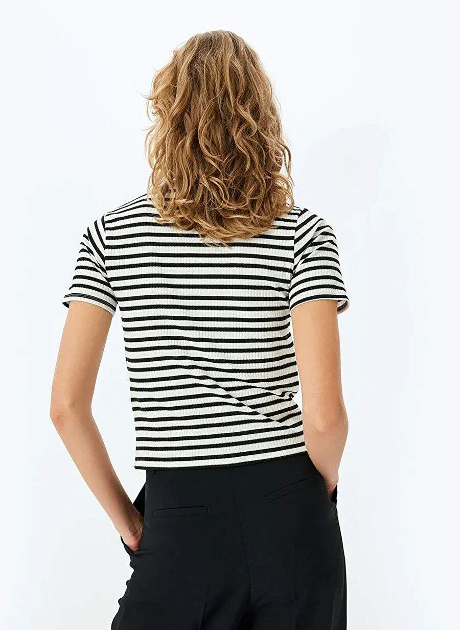 Black Women's T-Shirt 5SAK50001EK — Product image 4 of 4