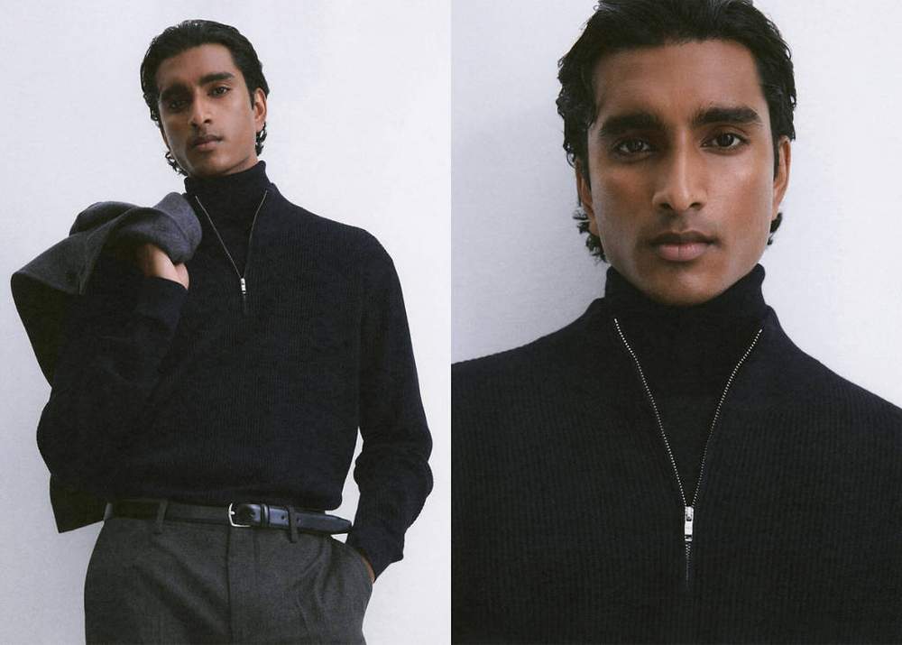 Ribbed sweater with zip neck — Product image 11 of 30