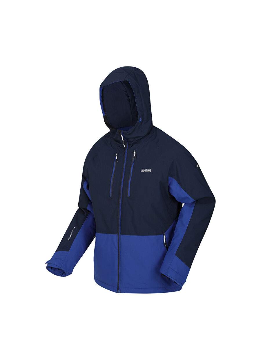 Regatta Navy - Blue Men's Hooded Regular Fit Jacket RMP344 Highton Str III — Product image 3 of 3