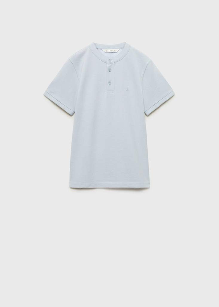 Mao collar polo shirt — Product image 3 of 4