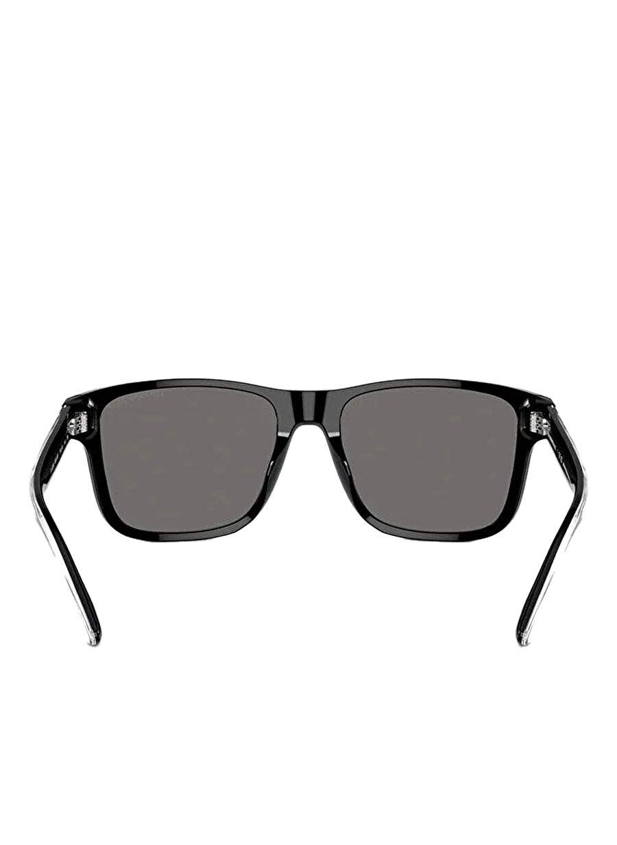 Emporio Armani EA4208 Dikdörtgen Siyah Erkek Polarize Güneş Gözlüğü — صورة المنتج 4 من 5
