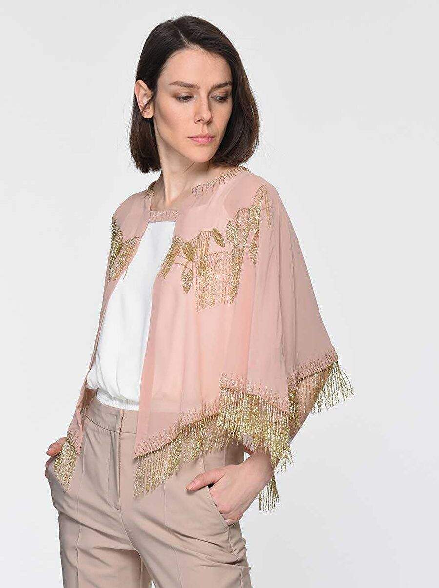 Tassel Embroidered Bolero Standard Color Y1962114_089 — صورة المنتج 3 من 3