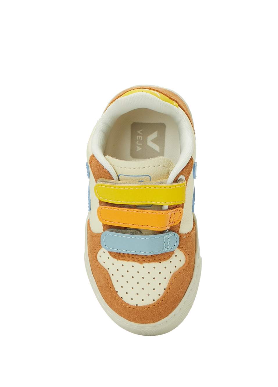 V-10 Çok Renkli Unisex Çocuk Deri Sneaker — صورة المنتج 4 من 5