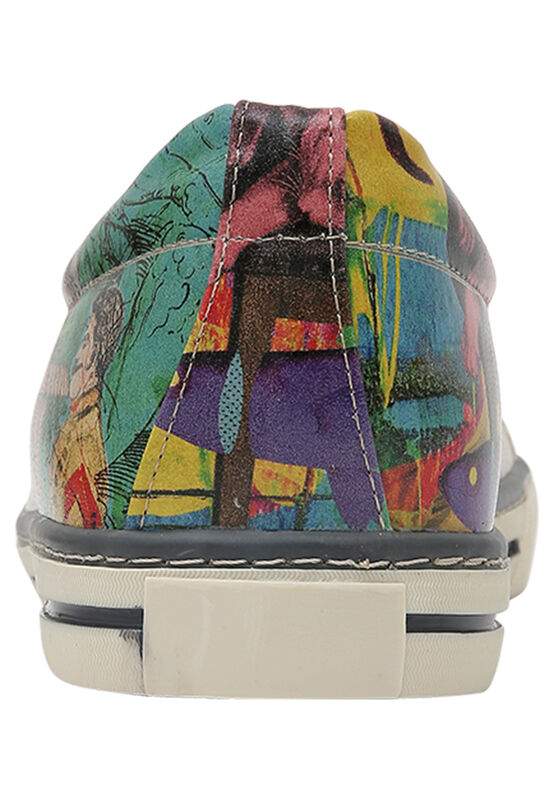 Men Vegan Leather Multicolor Sneakers - Ancient Tales Design — Product image 6 of 7