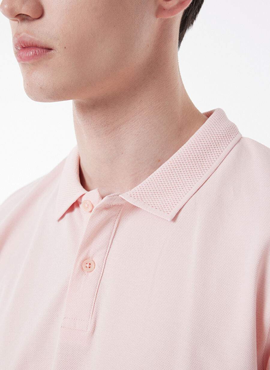 Riders By Lee Polo Collar Pink Men's T-Shirt L231631590 Short Sleeve Polo T-shirt — Product image 4 of 6