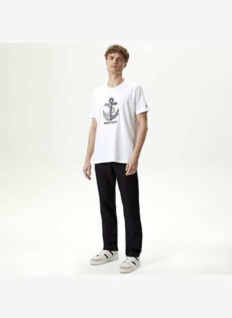 Nautica Men's Black Classic Fit Trousers