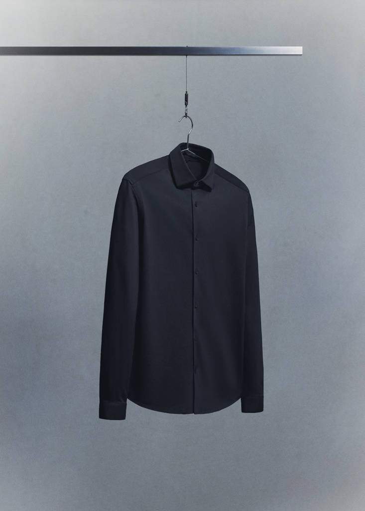 Slim fit comfort stretch non-iron cotton shirt — Product image 16 of 27
