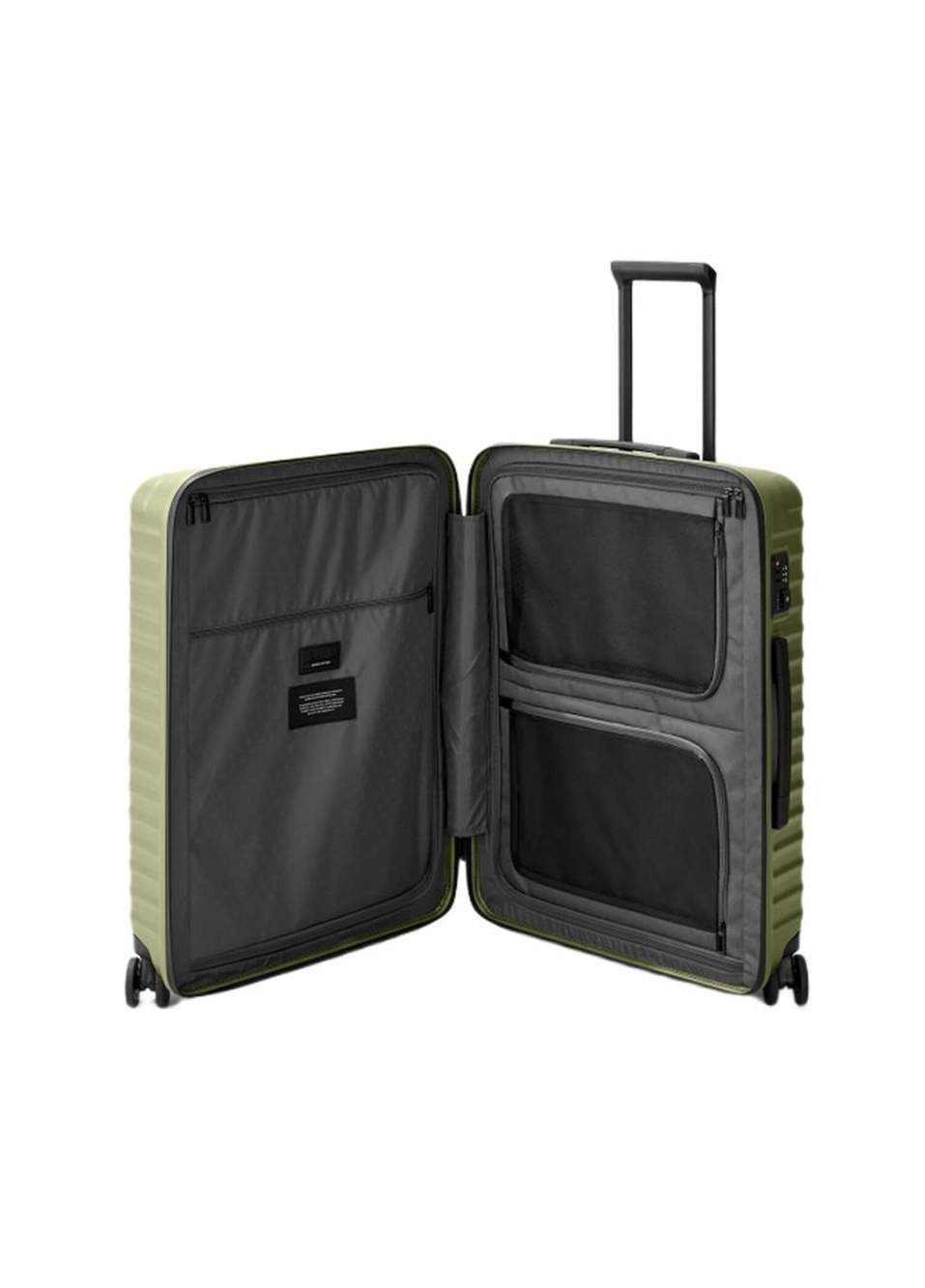 Upgrade 4 Wheel Trolley Green Medium Suitcase — Product image 4 of 5
