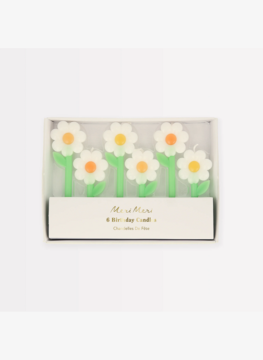 Meri Meri - Daisy Candles - Papatya Mumlar (x6) — Product image 3 of 5