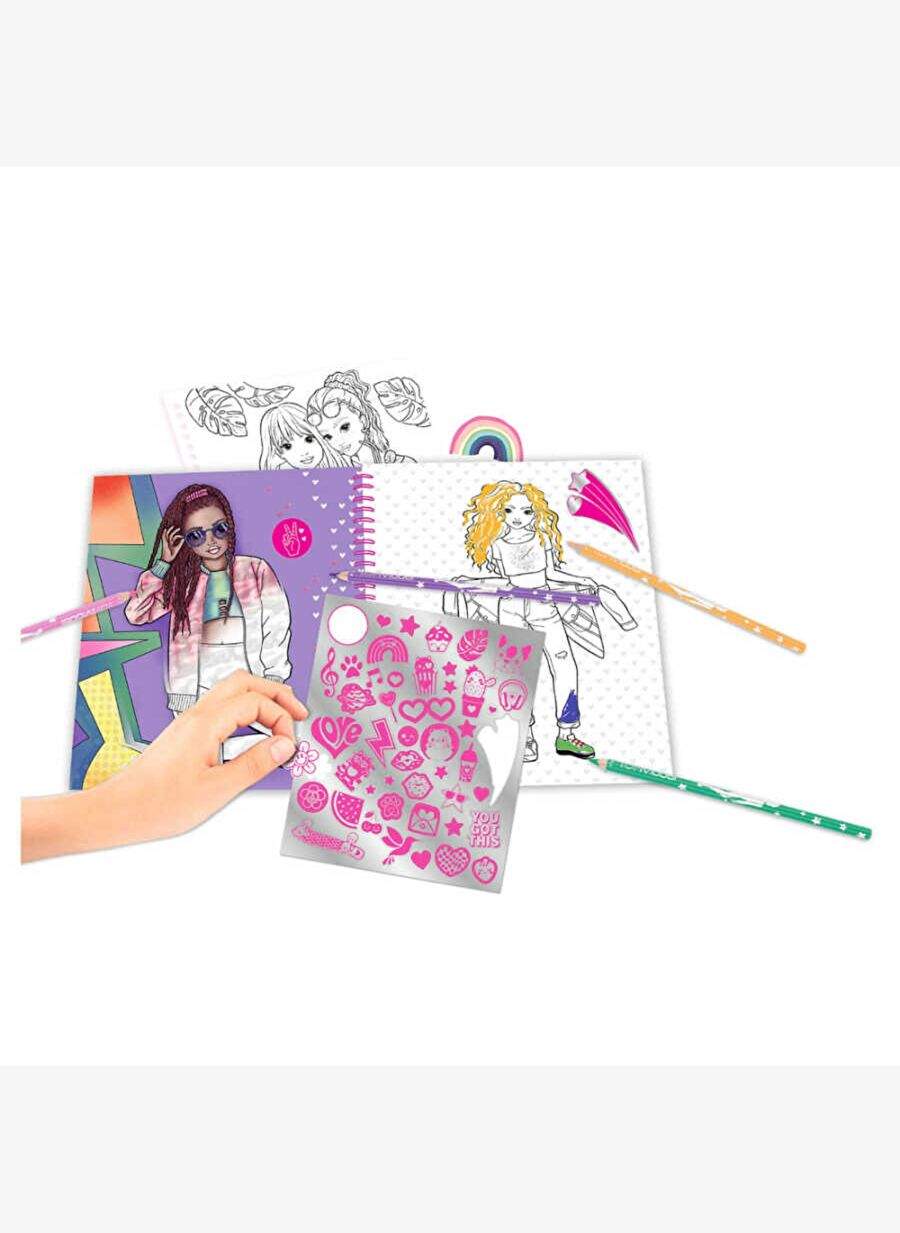 Topmodel Heartline stamped cover coloring book 412977 — Product image 3 of 4