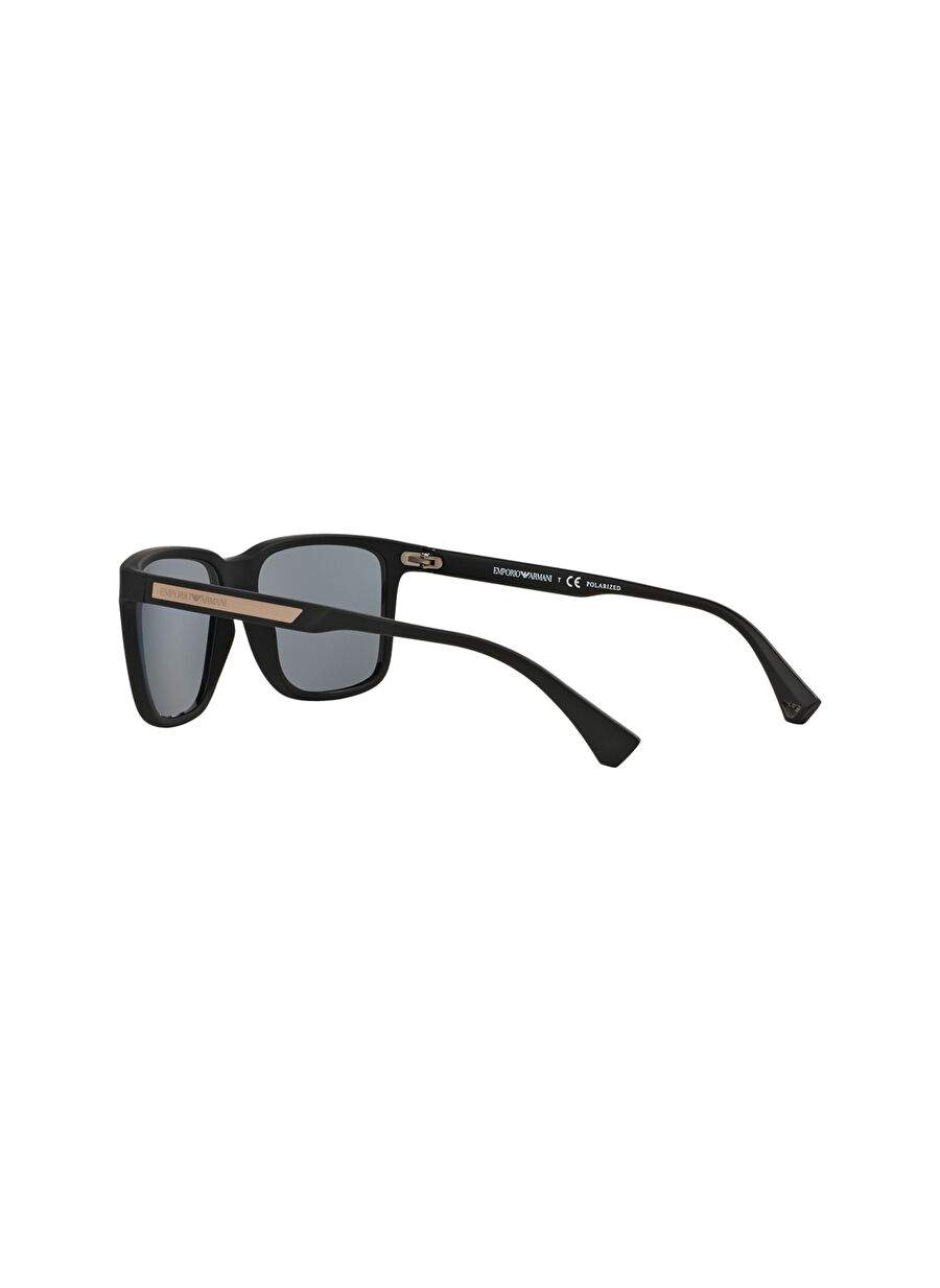 Emporio Armani EA4047 Kare Siyah Erkek Polarize Güneş Gözlüğü — صورة المنتج 5 من 12