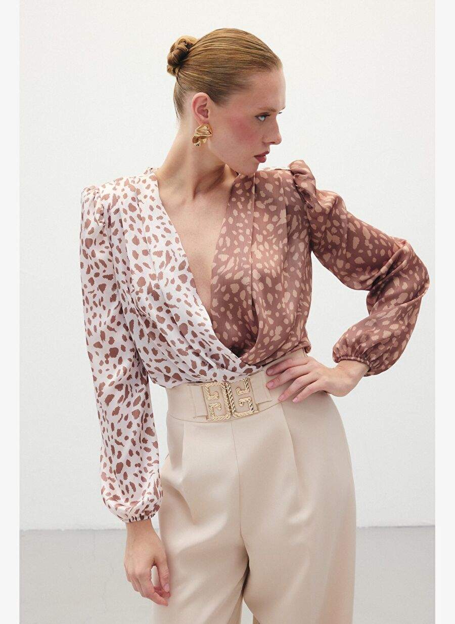 Cruise Patterned Bodysuit Coffee Beige — Product image 5 of 7