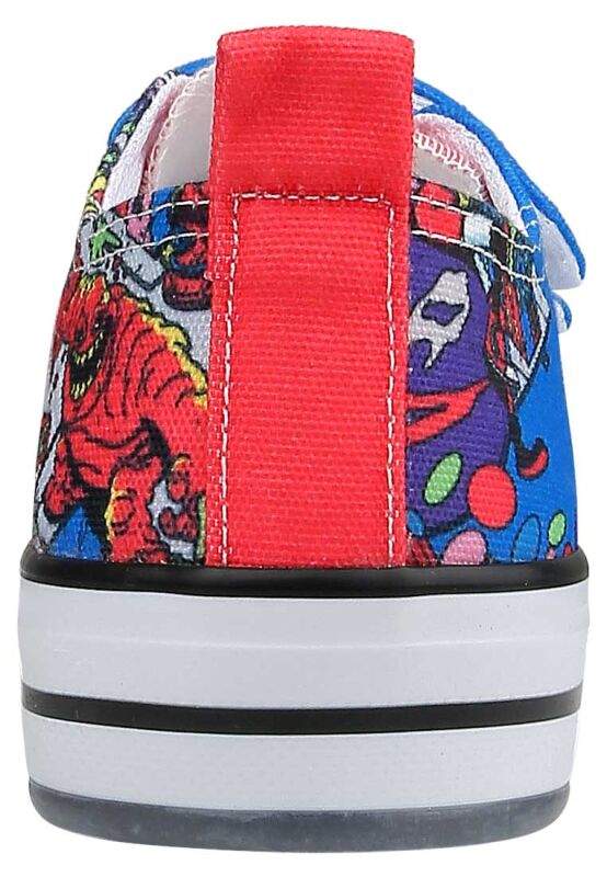 Unisex Kids Vegan Blue Light-Up Velcro Sneakers - Warner Bros Dc Villains Design — Product image 8 of 9