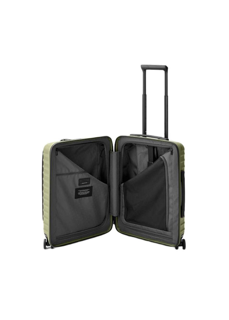 Upgrade 4 Wheel Trolley Green Laptop Cabinet Size Suitcase With Front Pocket — صورة المنتج 6 من 6