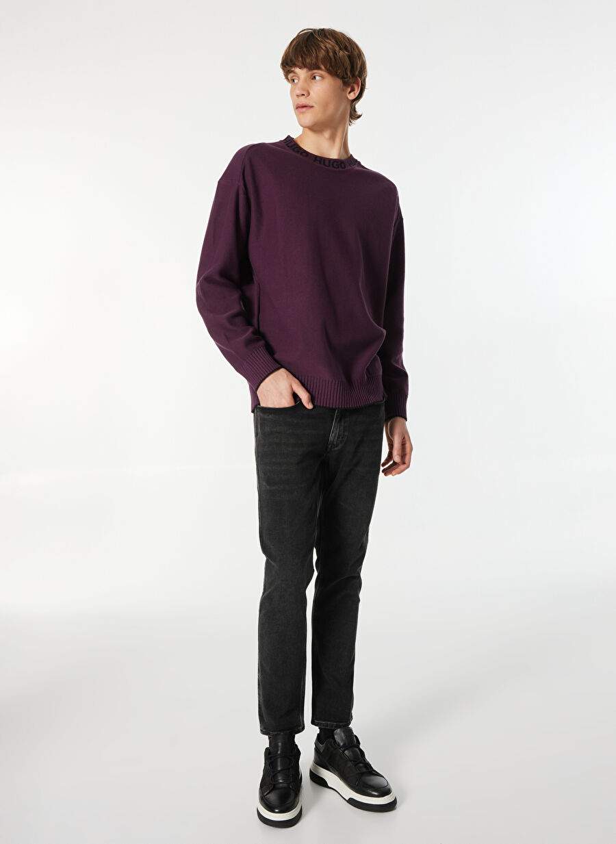 Hugo Mor Erkek Bisiklet Oversize Duz Kazak 50474813 Smarlo — Product image 3 of 5