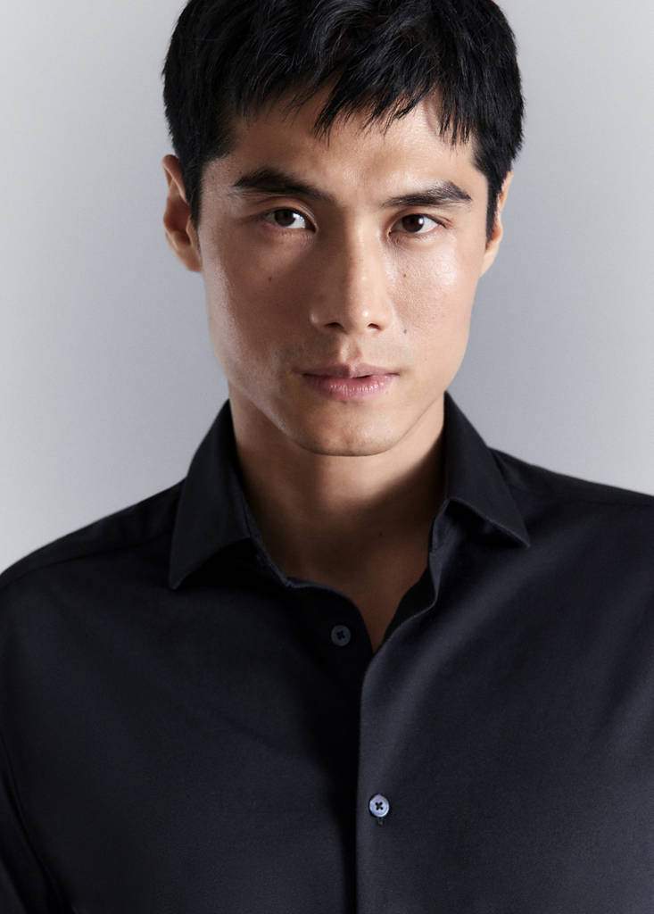 Slim fit comfort stretch non-iron cotton shirt — Product image 14 of 27