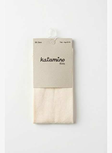 Katamino 50den Micro Kulotlu Corap Krem