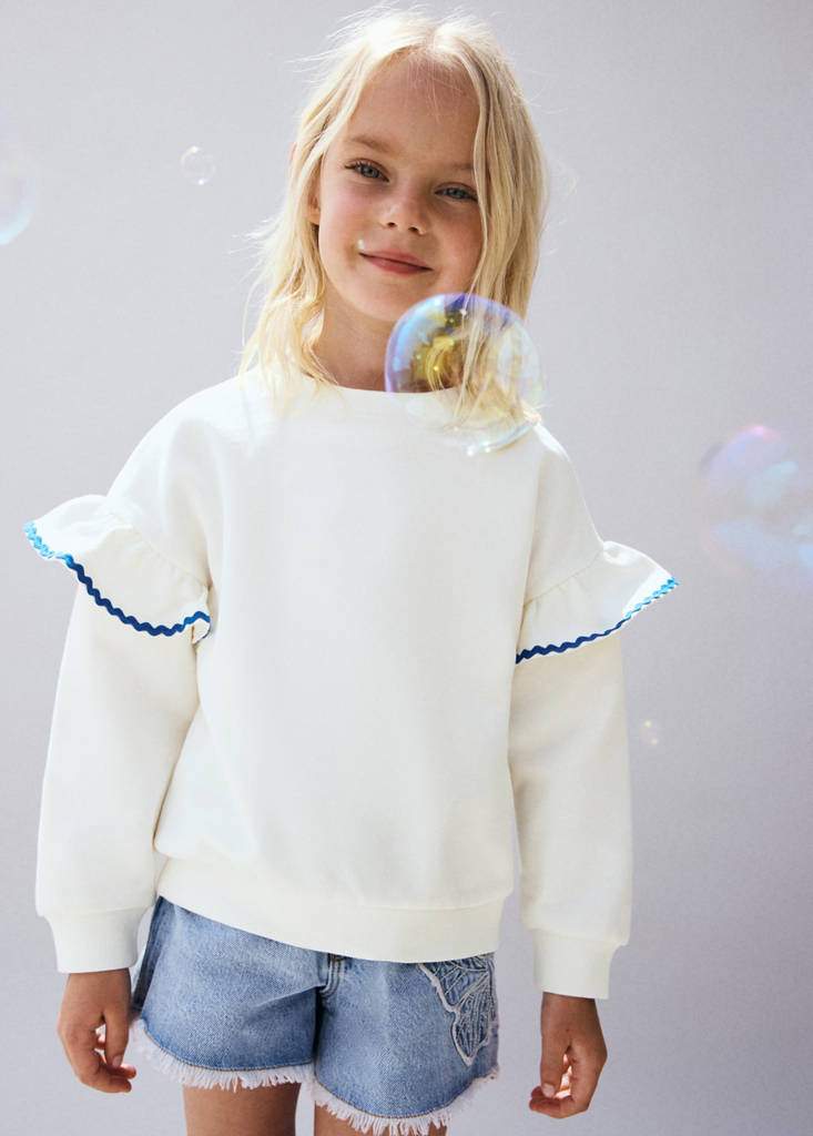 Contrast frill sweatshirt — Product image 4 of 7