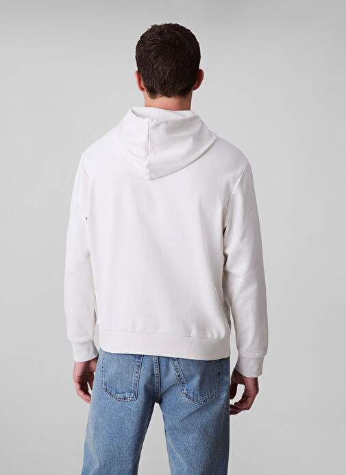 Calvin Klein Jeans Beyaz Erkek Kapuson Regular Fit Baskl Sweatshirt Lv04rc282gyas Ls Eu Monologo 350ter — Product image 24 of 25