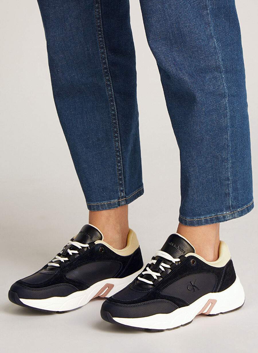 Calvin Klein Black Kadn Leather Sneaker Yw0yw01646 — Product image 6 of 6