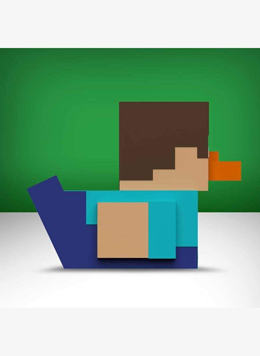 Tubbz Minecraft Boxed Steve Licensed Cosplay Duck Collectible Figure — صورة المنتج 4 من 5