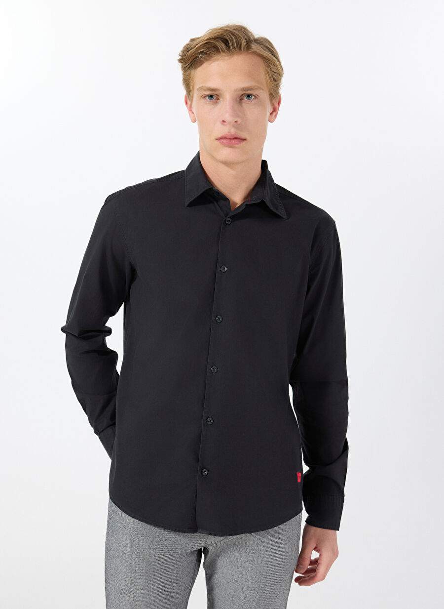 Hugo Siyah Erkek Slim Fit Gomlek 50500216 Ermo 10252145 01 — Product image 3 of 7