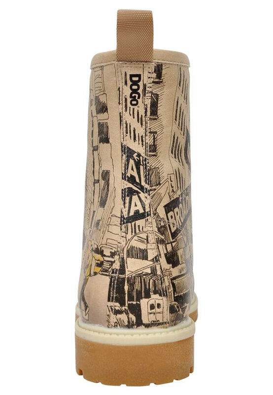 Women Vegan Leather Beige Long Boots - One way only Design — Product image 6 of 6