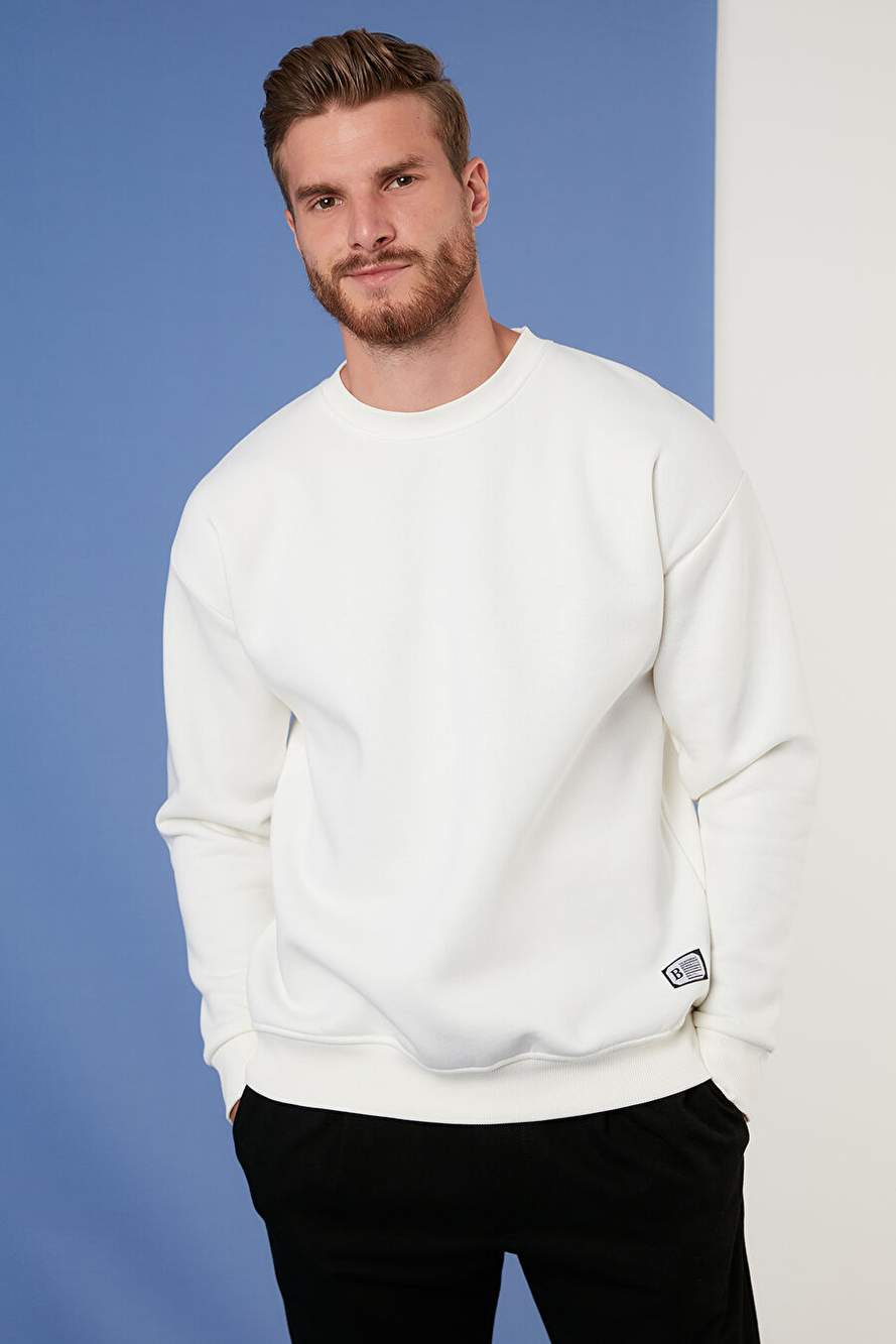 Buratti Regular Fit Bisiklet Yaka Pamuklu İçi Tüylü Yumuşak Şardonlu Erkek Sweatshırt 5905255 — Product image 3 of 7