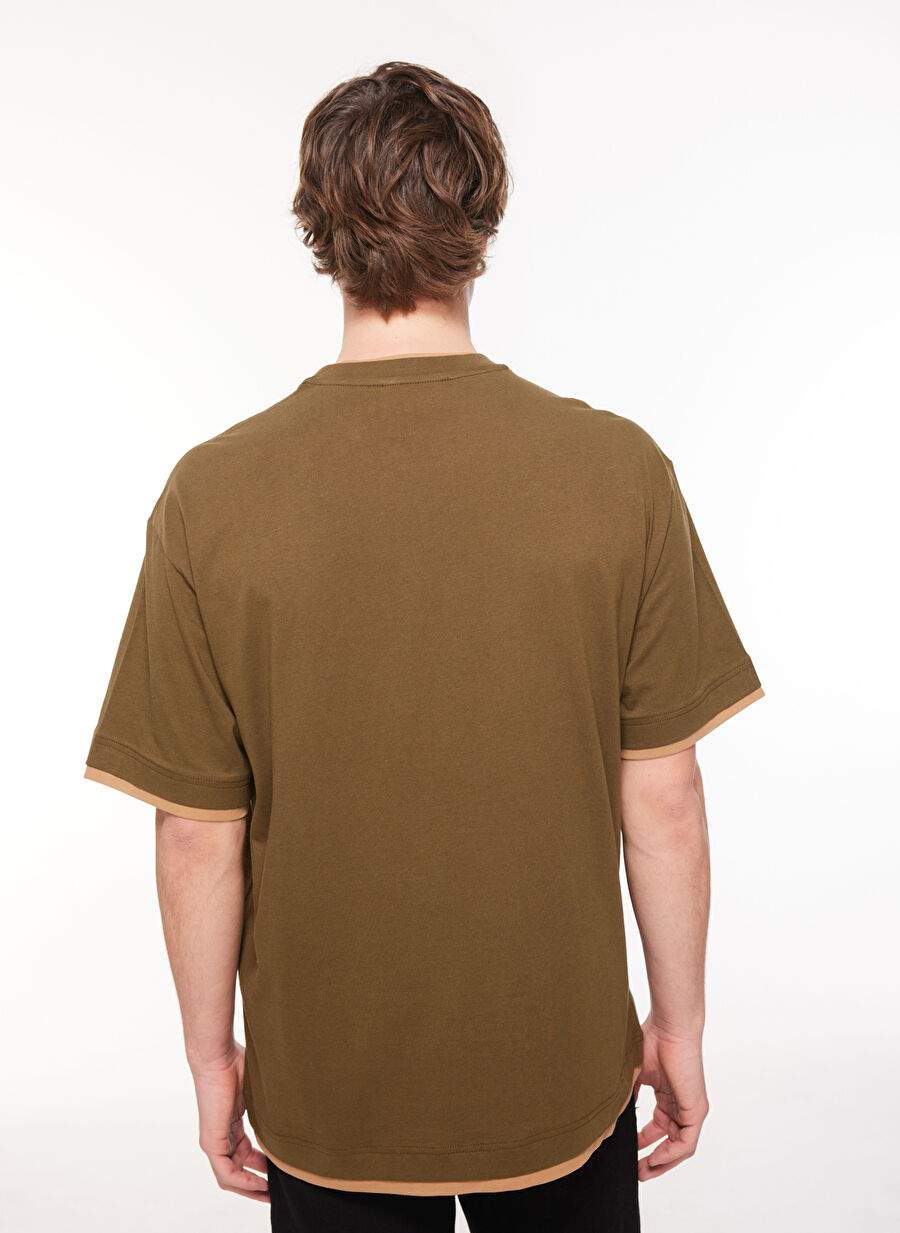 Versace Jeans Couture Bisiklet Yaka Haki Erkek T Shirt 75gahi04cj00i107 — Product image 5 of 5