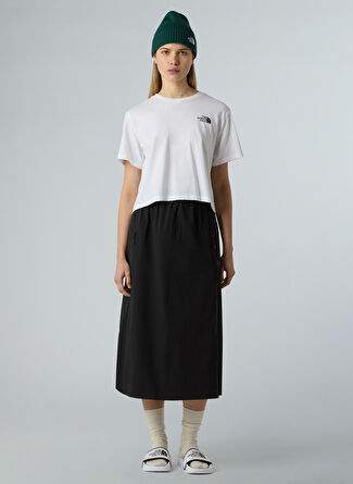 The North Face NF0A87U4FN41-W SIMPLE DOME CROPPED Beyaz Bisiklet Yaka Regular Fit Düz Kadın T-Shirt — Product image 7 of 15