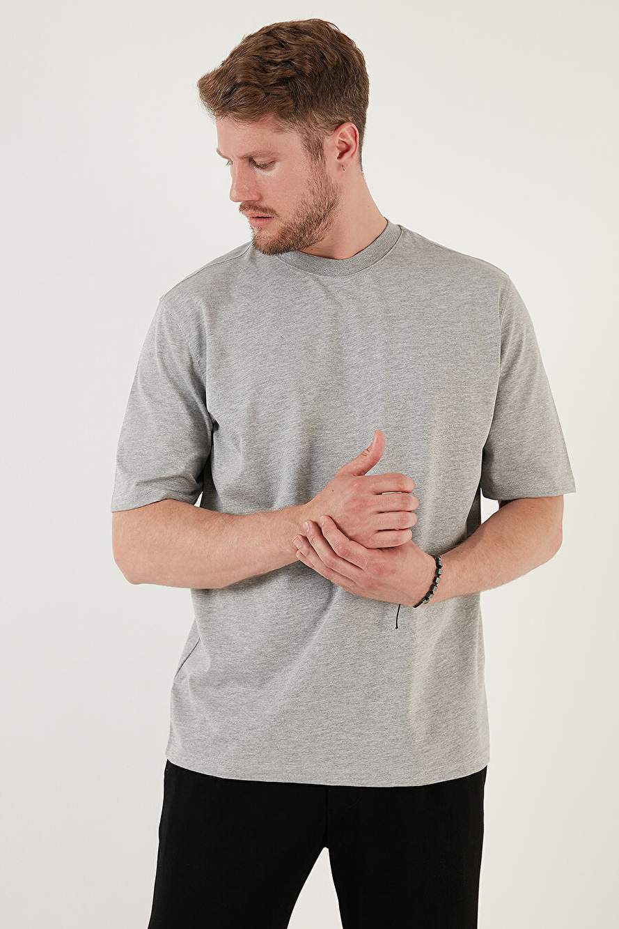 Buratti Pamuklu Oversize Bisiklet Yaka Basic T Shirt Erkek 5902365 — Product image 5 of 6