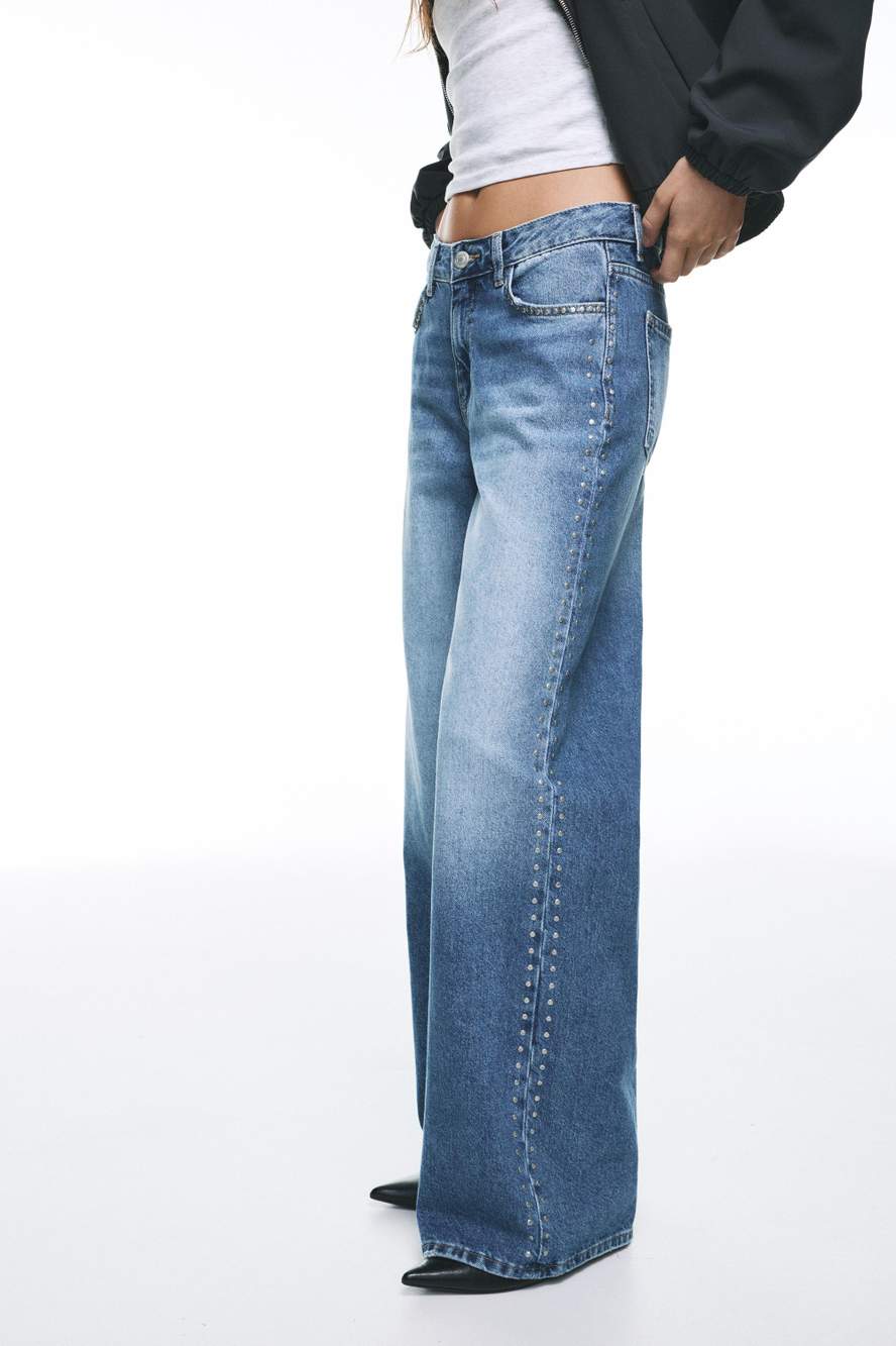 Wide-leg stud jeans — Product image 52 of 60