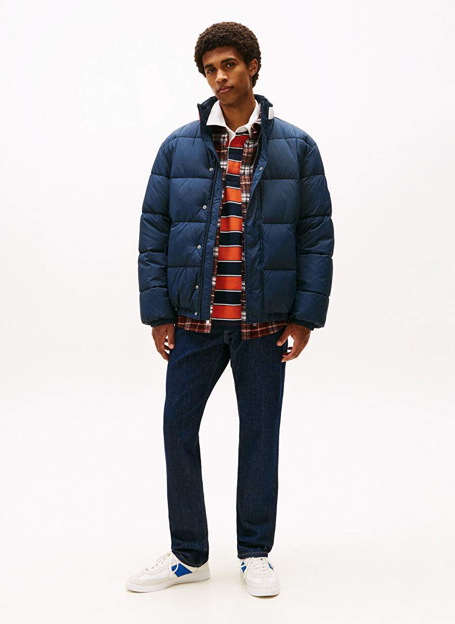 Tommy Jeans Lacivert Erkek Dik Relaxed Mont Dm0dm22041c1g Tjm Dna Collar Puffr — صورة المنتج 5 من 20