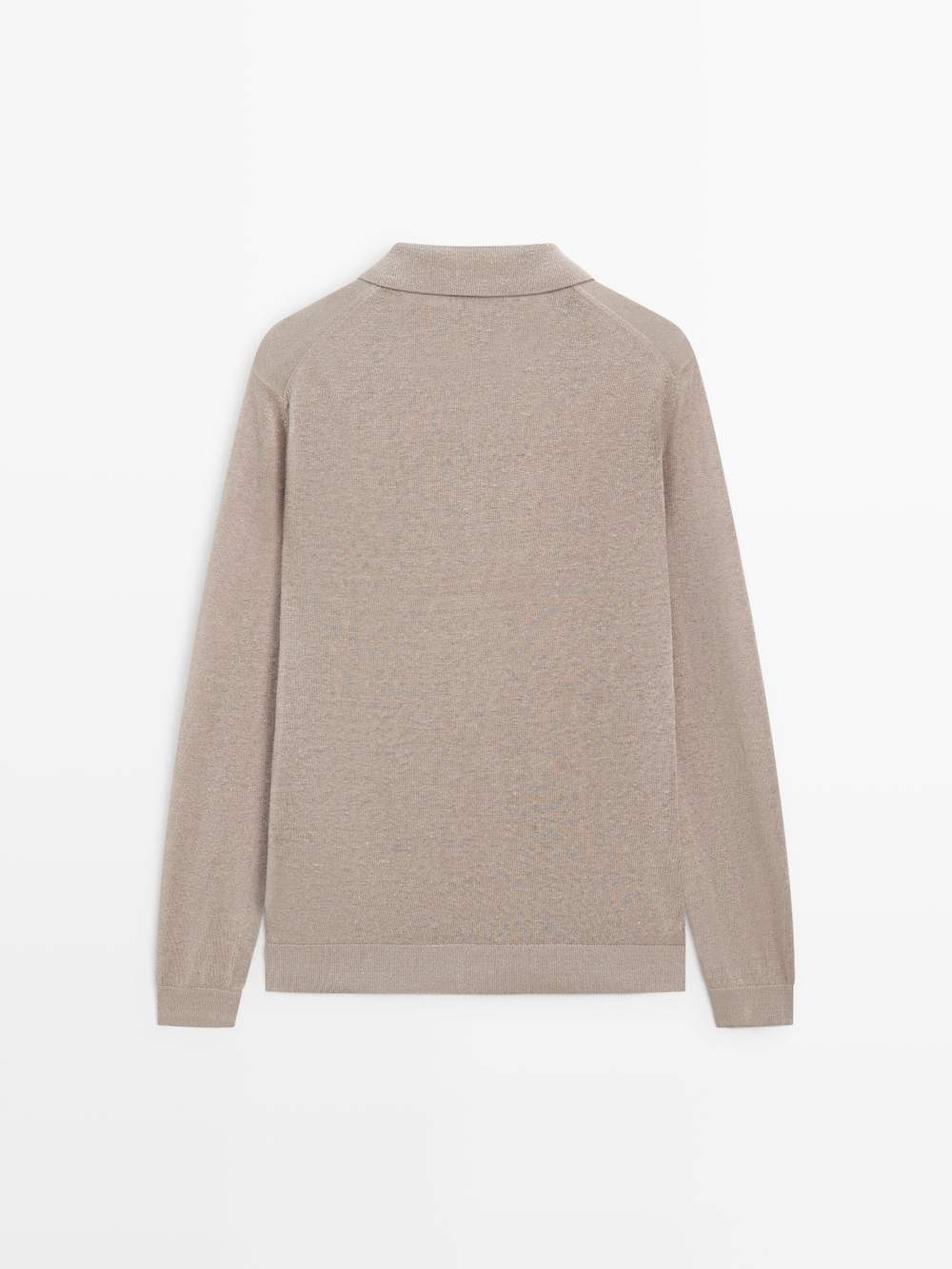 100% linen knit polo collar sweater — Product image 6 of 12