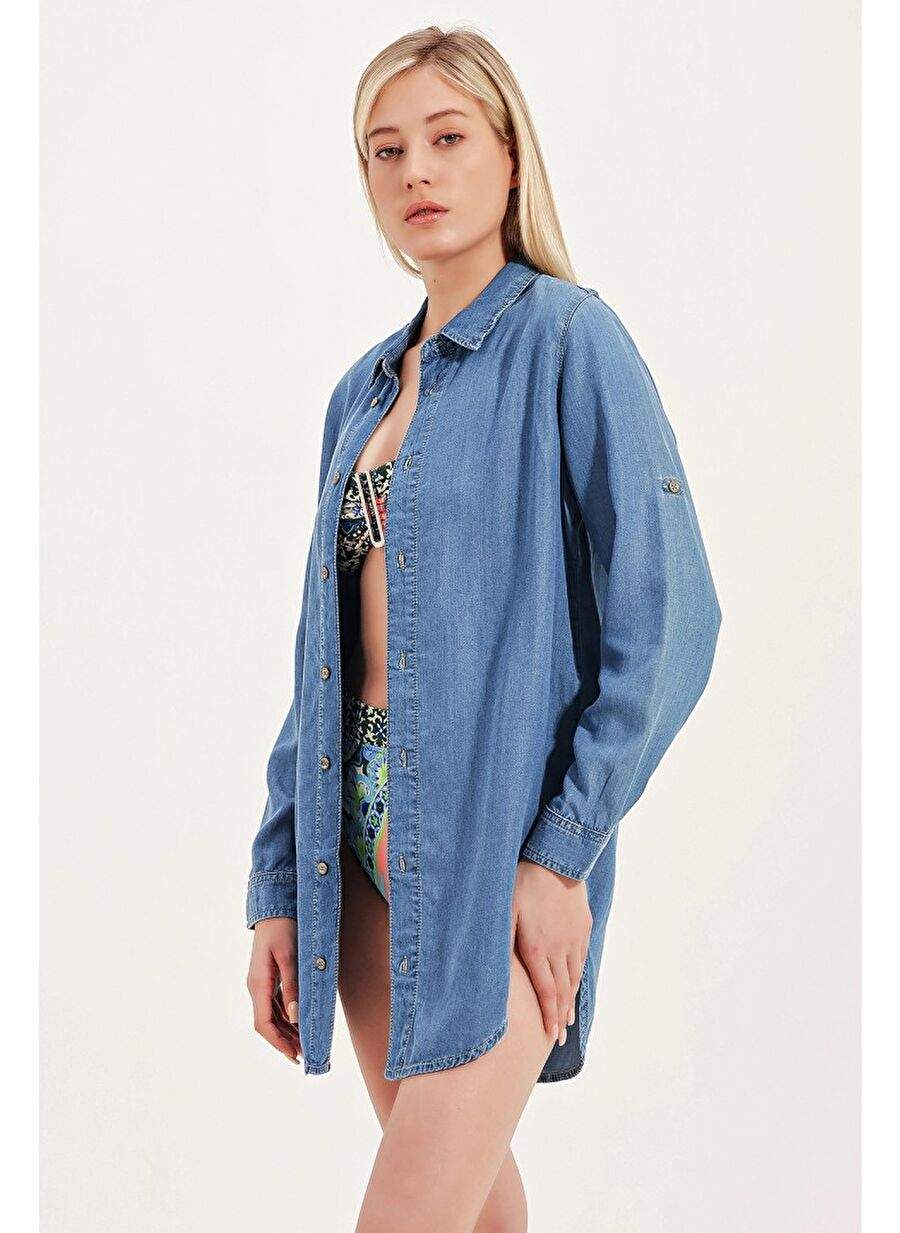 DENİM BLUZ — Product image 5 of 8