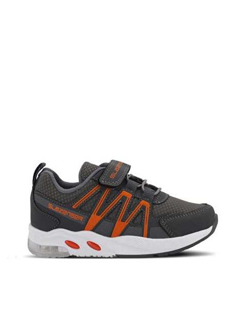 Slazenger Elips Unisex Cocuk Sneaker Ayakkab Koyu Gri