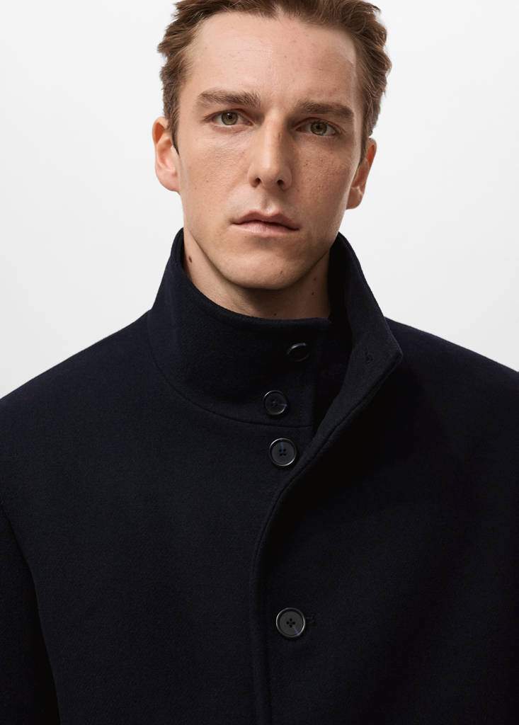 Wool funnel neck coat — Product image 16 of 20