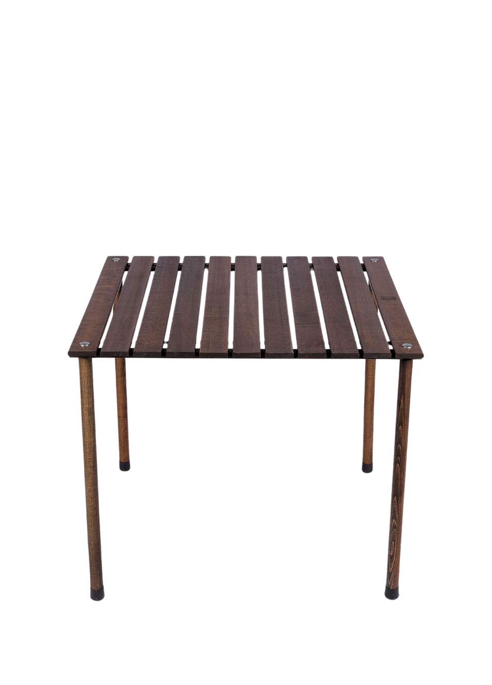 Antrasit Hardal Ahşap Katlanır Kamp Masa ve Sandalye Seti 70x70x55 cm — صورة المنتج 5 من 5