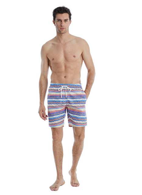 Blackspade Multicolor Men's Printed Shorts Swimsuit 10613