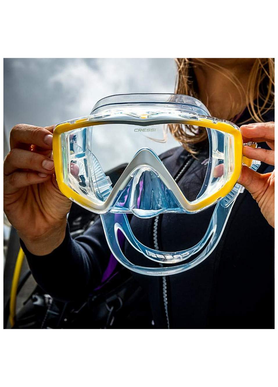 Liberty Clear Yellow Diving Mask — Product image 7 of 7