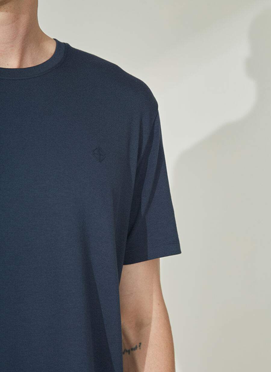 Beymen Business Crew Neck Navy Blue Men's T-Shirt 4B48000000002 — Product image 4 of 5