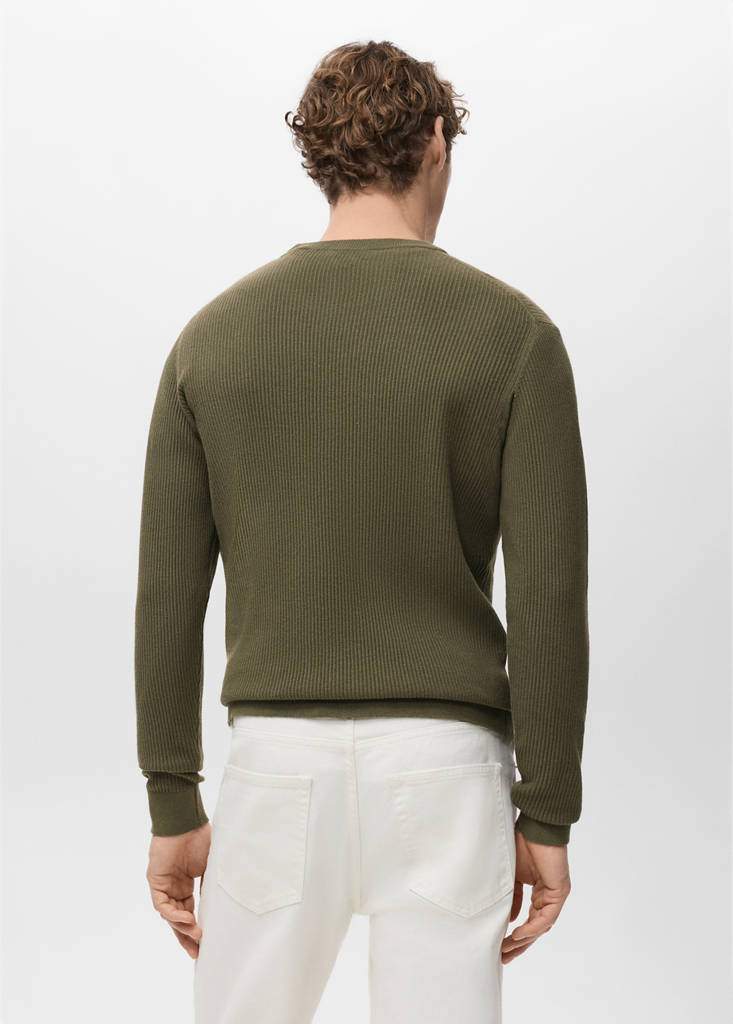 Fine rib-knit cotton sweater — Product image 24 of 30