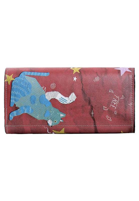 Women Multicolor Wallet - Paper Animals Design — صورة المنتج 4 من 4